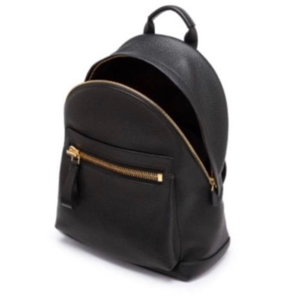 Tom Ford Buckley back pack. Black leather